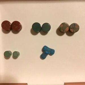 Stone Gauge Earrings